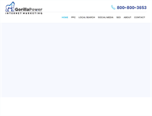 Tablet Screenshot of gorillapower.com